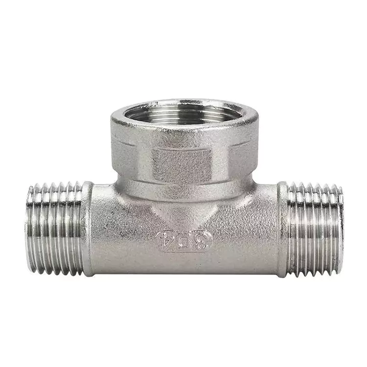DN15-DN100 BSP Kowiri tira Waenga-Rahi Pipe Tee