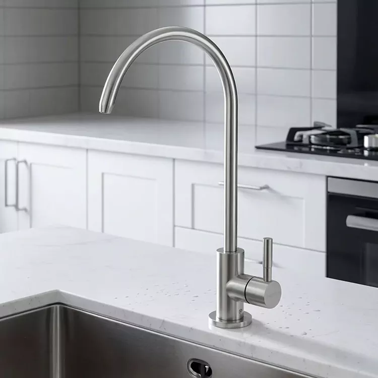 Water purifier with fine water tap, single cold water kitchen faucet