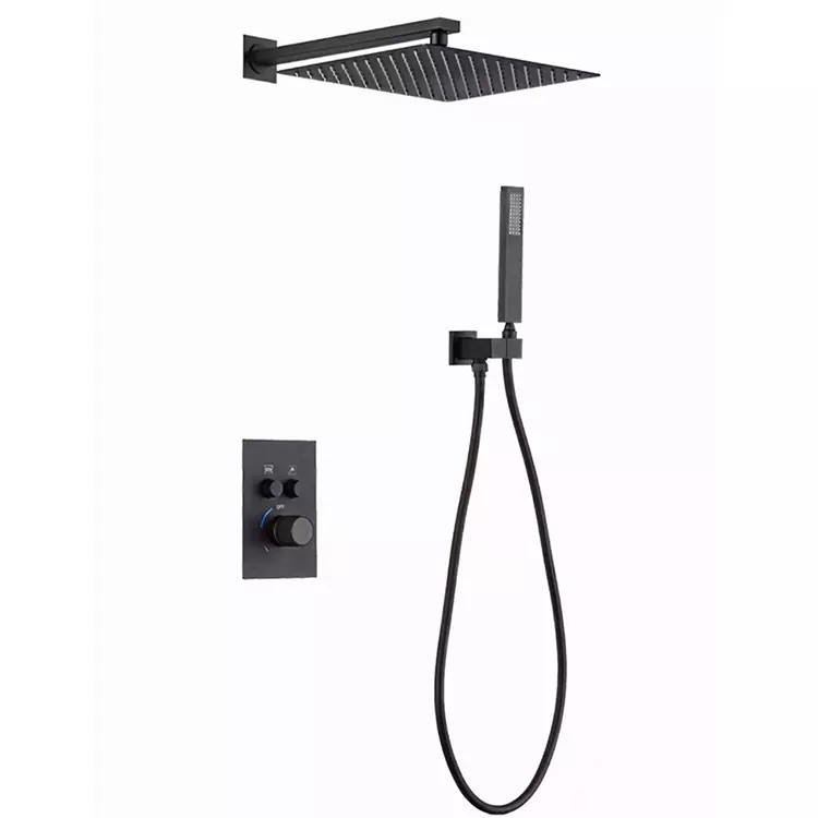 I-Wall Square Overhead Pressurized Shower Head